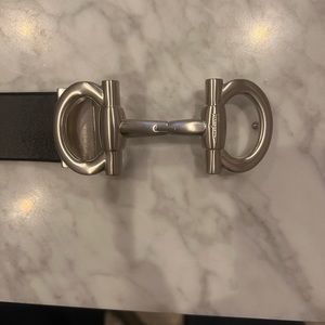 Ferragamo belt! Never worn, adjustable size black leather